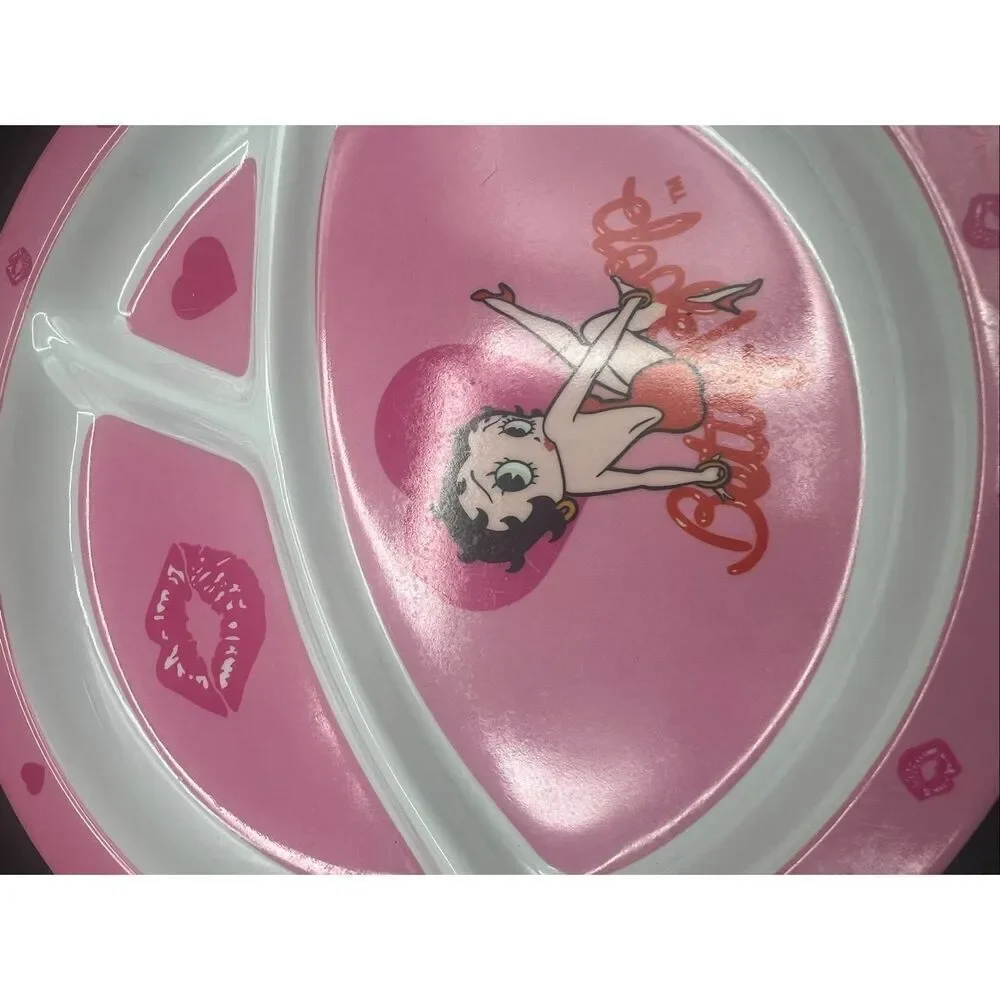 Betty boop small plate and shoe lace